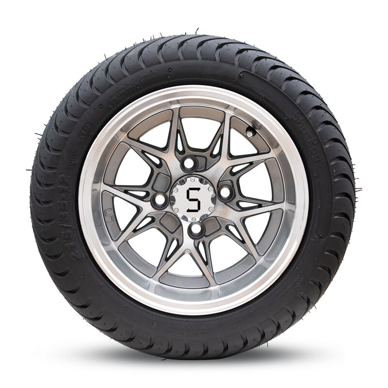 12-дюймовые колеса и шины для гольф-коляски с S-основной крышкой и хромными орехами подходят для клуба Ezgo Yamaha Golf Carts