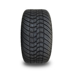 10' Golf Cart Rim And 205/50-10 DOT Street Tire Assembly - обработанный/блестящий черный